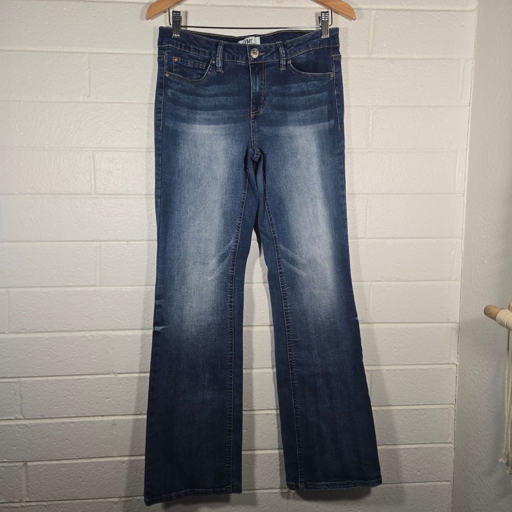 YMI Jeans 29 Dark Wash Bootcut Denim Stretch Pants Blue Y2K‎ Style Casual Fade